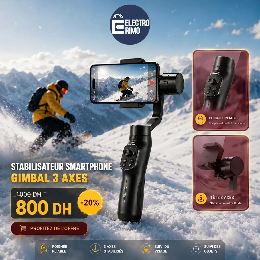 Stabilisateur Smartphone Gimbal 3 axes CITYTEK