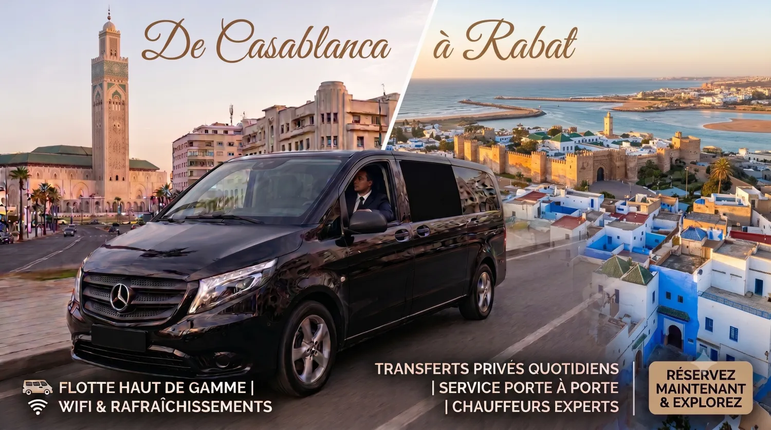 Transfert Casablanca - Rabat