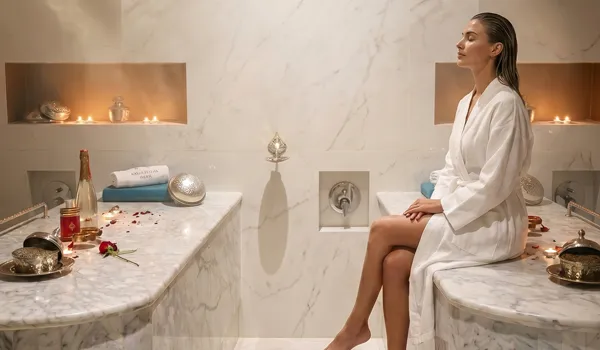 Rituel Bien-Être Complet – Hammam, Massage, Duvet & Sourcils au Bain Maure Fassi